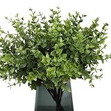 Lovmeety 36 Peças De Hastes Artificiais De Eucalipto Verdes Folhas Falsas De Eucalipto Ramos De Vegetação De Eucalipto Plantas De Primavera Para Fazenda Casa Jardim Pátio Decoração Interna E
