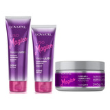 Lowell Liso Mágico Kit C 3 Produtos Sh Cond Máscara