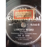 Lp 78 Rpm Trio De Ouro Lamento Negro/francisco Alves E Dalva