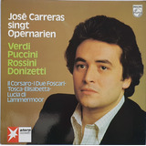 Lp Disco Verdi, Puccini - José Carreras Singt Opernarien