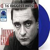 LP Johnny Cash Vinyl- 16 Biggest Hits- Blue Colored Record VINIL
