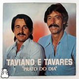 Lp Taviano E Tavares Prato Do Dia Disco Vinil 1980 Sertanejo