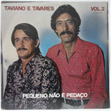 Lp Vinil Usado Taviano E Tavares Vol 2 Ano 1981
