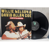 Lp Willie Nelson & David Allan Coe Outlaws