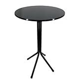 LS BRASIL Mesa Bistrô Alto Bar Banqueta Lazer Cozinha Gourmet Preto 