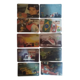 Lt 546 Ayrton Senna Cartões Telefônicos Lote Com 10 Peças