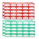 LT Easiyl 550 Pçs Adesivo De Teste PAT Etiqueta De Teste 500 Peças Passadas E 50 Peças Falharam Etiqueta De Teste De Equipamento Etiquetas De Teste De Eletrodomésticos 50 X 25 Mm