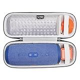 LTGEM Capa Para Caixa De Som JBL Charge 3 Bolsa Protetora De Viagem Para Armazenamento Rígido Serve Para Carregador E Cabo USB Cinza 