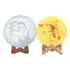 Lua Cheia Com Foto E Mensagem 3d Luz Personalizada 12cm Cor