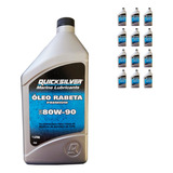 Lubrificante Quicksilver 80w90 Rabeta 1 Litro Kit C 12