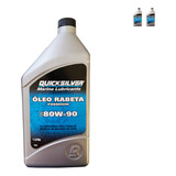 Lubrificante Quicksilver 80w90 Rabeta 1 Litro Kit C 2