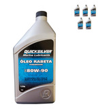 Lubrificante Quicksilver 80w90 Rabeta 1 Litro Kit C 5