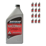 Lubrificante Quicksilver Tcw3 2 Tempos 1 Litro Kit C 12