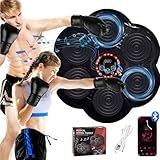LucZeng Máquina De Boxe De Música Inteligente Máquina De Boxe De Bluetooth Alvo De Boxe Inteligente Montado Na Parede Alvo De Parede De Reação De Boxe Para Crianças E Adultos Em Casa Academia