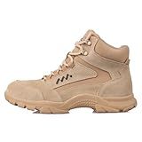 LUDEY Botas Militares Confortáveis Para Homem Botas Táticas Leves Botas Da Polícia Botas De Trabalho Botas Para O Deserto Botas Mota Botas De Montanha Bege 41 EU