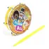 Luen Tamborim Abs 6 Mundo Bita Amarelo Com Baqueta Infantil
