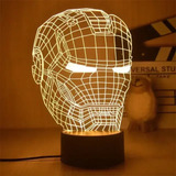 Luminaria 3d Led Homem