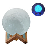 Luminaria 3d Lua Cheia Touch Rgb Abajur Decoracao Led Usb