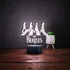 Luminária Abajur 3d The Beatles Personalizada Led Rock Roll