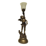 Luminaria Abajur Anjo Cupido De Petit Bronze Cod 47