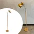 Luminaria Abajur De Chão Flexivel Coluna Alumínio Bivolt E27 Cor Dourado Tangerina Mca