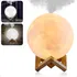 Luminária Abajur E Umidificador E Aromatizador Lua Cheia 3d Cor Branco