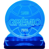 Luminária Abajur Em Acrílico Grêmio Foot ball Porto Alegre