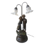 Luminaria Abajur Escultura Crianças Petit Bronze cod 390 