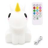 Luminária Abajur Led Infantil Unicórnio Pet Light 9 Cores