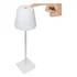 Luminária Abajur Mesa Led Dimerizável S/ Fio Recarregável Cor Da Estrutura Branco