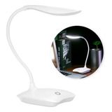 Luminária Abajur Mesa Touch Led Recarregável Estudo Leitura