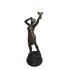 Luminaria Abajur Mulher Tocha De Petit Bronze   ( Cod 55 )