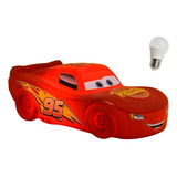 Luminária Abajur Relâmpago Mcqueen Carros Disney Lâmpada Led
