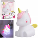 Luminária Abajur Unicórnio Led Luz Noturna Infantil Luminoso