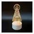 Luminária Acrílico E Led Nossa Senhora Aparecida Abajur Cor Da Estrutura Branca