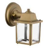 Luminária Arandela Parede Colonial Vintage Externa Quadrado Cor Ouro Velho 110v 220v