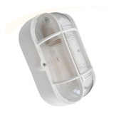 Luminária Arandela Tartaruga Externa Com Grade E 27 Bulbo Cor Branco