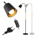 Luminária Articulada Chão Pedestal Abajur Coluna Lustre