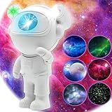 Luminária Astronauta Projetor Luz Galáxia Nebulosa Estrelas