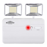 Luminária Bloco Emergência Led 2200 Lumens 2 Faróis Led 10w