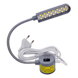 Luminária C 20 Led Haste Flexível P Máquina Costura Bivolt