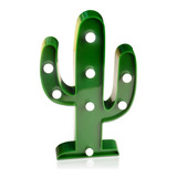 Luminária Cactus Parede Ou Mesa Led 24cm Cacto Verde