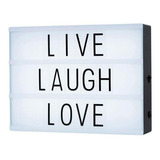 Luminária Cinema Light Box Led A4 96 Letras Números Ícones