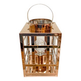 Luminaria Cobre Em Metal Decorativa Com Led
