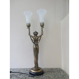 Luminaria Dama De Petit Bronze Tulipa Lirio Murano Cod 85l1