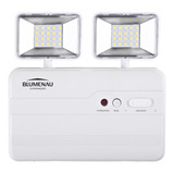 Luminária De Emergência Blumenau Iluminação 2200 Lumens Led Com Bateria Recarregável 10 W 110v 220v Branca