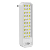 Luminaria De Emergencia Com Plug 1w 30 Leds Blumenau Cor Branco 110v 220v