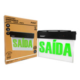 Luminária De Emergência Saída Ip20 Led Integrado Avant