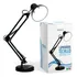 Luminaria De Mesa Articulável Techled Cor Preto