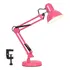 Luminária De Mesa Dapon Articulada Abajur Modelo Pixar Com Base E Garra Cor Rosa Dl0pk eu